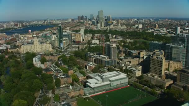 Boston Noviembre 2017 Vista Aérea Del Estadio Béisbol Fenway Park — Vídeo de stock