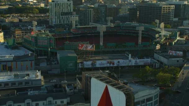 Boston Usa November 2017 Aerial View Fenway Park Home Legendary — Stock Video