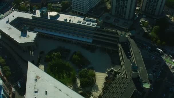 政府の住宅失業 裁判所部アメリカ合衆国マサチューセッツ州ボストンのダウンタウンの建物の空中写真 — ストック動画