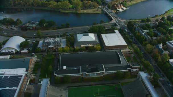 Boston Verenigde Staten November 2017 Luchtfoto Van Soldaten Veld Boston — Stockvideo