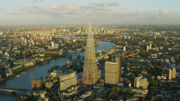 Londra Regno Unito Novembre 2017 Veduta Aerea Tramonto Paesaggio Urbano — Video Stock