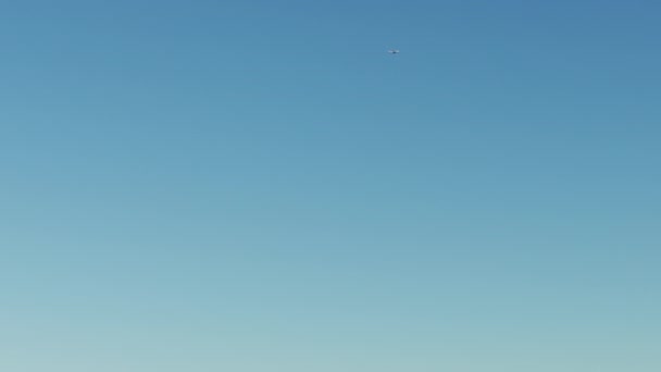 伦敦英国 2017年11月 鸟瞰在日出航空器在伦敦金融区摩天大楼和都市风景英国英国 — 图库视频影像