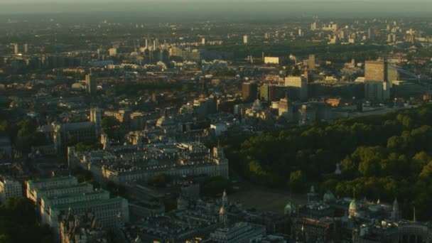 Londres Reino Unido Noviembre 2017 Vista Aérea Del Amanecer London — Vídeo de stock