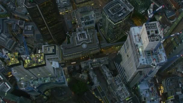 Londra Regno Unito Novembre 2017 Aerial Overhead Rooftop View Office — Video Stock