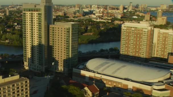 Boston États Unis Novembre 2017 Vue Aérienne Agganis Arena Boston — Video