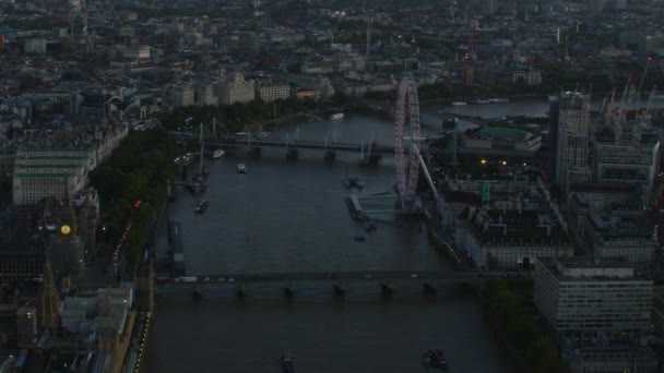 Londres Reino Unido Noviembre 2017 Vista Aérea Del Paisaje Urbano — Vídeos de Stock