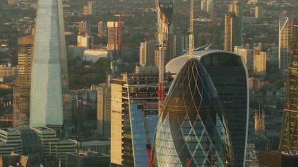 Londra Regno Unito Novembre 2017 Vista Aerea Sull Alba City — Video Stock