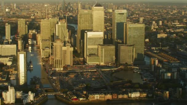 Londres Reino Unido Noviembre 2017 Vista Aérea City London Skyline — Vídeos de Stock