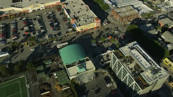 旧金山 2017年11月 空中展示市中心摩天大楼 Salesforce 塔湾大桥 San 美国80旧金山太平洋加利福尼亚美国的天际线视图 — 图库视频影像