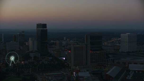 Atlanta Novembre 2017 Vue Aérienne Ville Gratte Ciel Westin Peachtree — Video