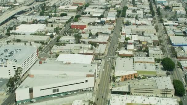 Los Angeles November 2017 Aerial Reveal View Los Angeles City — Stock Video