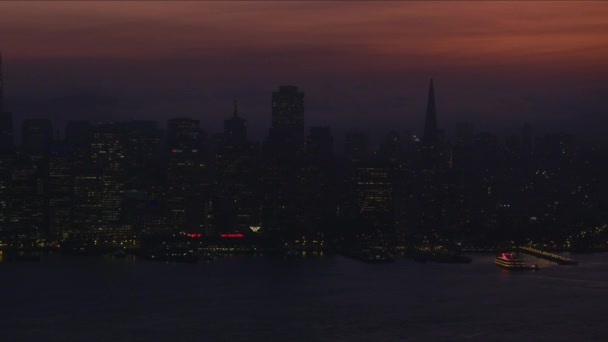 San Francisco Noviembre 2017 Vista Aérea Ciudad Puerto San Francisco — Vídeos de Stock