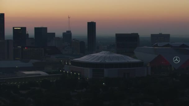 Атланта 2017 Листопада Mercedes Benz Стадіону Додому Щоб Atlanta Falcons — стокове відео