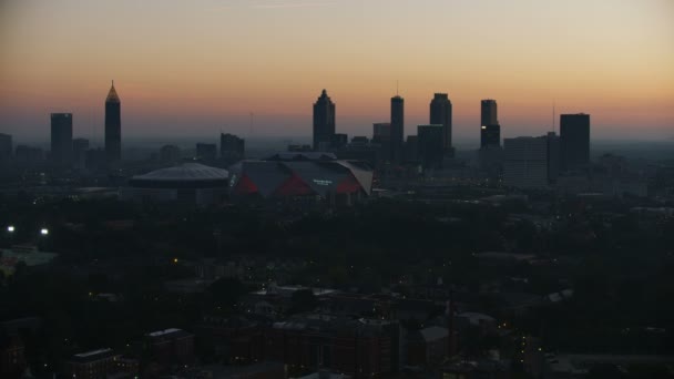 Atlanta November 2017 Mercedes Benz Stadium Hem Till Atlanta Falcons — Stockvideo