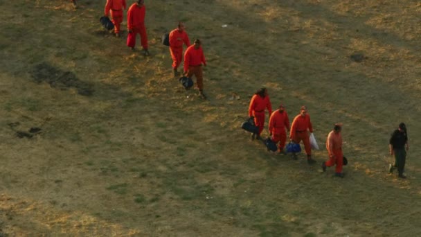 São Francisco Novembro 2017 Vista Aérea Acampamento Oficial Montado Para — Vídeo de Stock