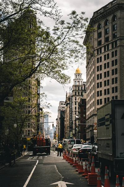 Reparação Ruas Centro Manhattan Nova York Eua — Fotografia de Stock