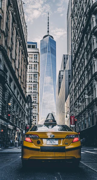 Ruas Movimentadas Nova York Com Tráfego Carros Manhattan Nova York — Fotografia de Stock