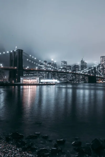 맨해튼 스카이라인 파노라마와 브루클린 맨해튼 — 스톡 사진