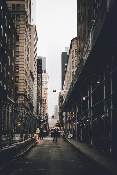 Ruas Movimentadas Nova York Com Tráfego Carros Manhattan Nova York — Fotografia de Stock