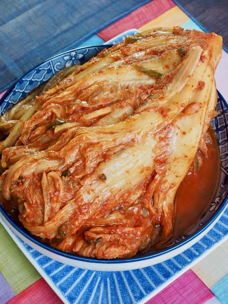Comida Coreana Kimchi Fresco Comida Tradicional Coreana Kimchi — Fotografia de Stock