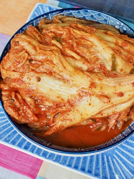 Comida Coreana Kimchi Fresco Comida Tradicional Coreana Kimchi — Foto de Stock