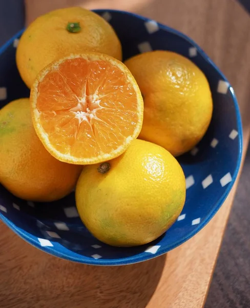 Frische Koreanische Früchte Jeju Citrus Mandarine Mandarine — Stockfoto