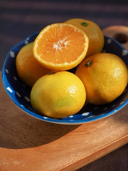 Fresh Korean Fruit Jeju Citrus Mandarin Tangerine — Stock Photo, Image