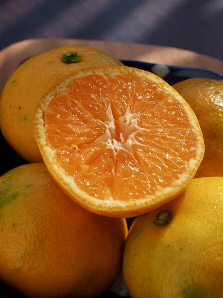 Vers Koreaans Fruit Jeju Citrus Mandarijn Mandarijn — Stockfoto