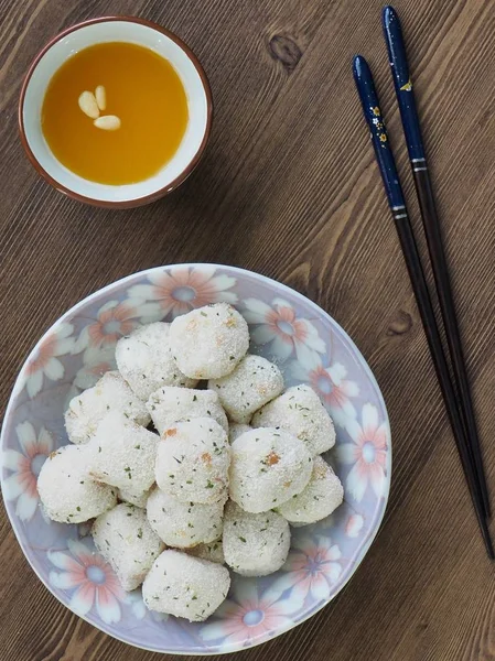 Korean Traditional Food Glutinous Rice Cake Sweet Pumpkin Sikhye Pumpkin — Stock Photo, Image