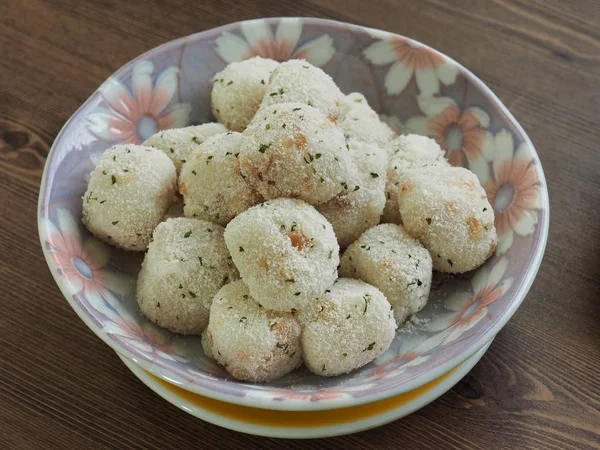 Koreanische Traditionelle Nahrung Klebriger Reiskuchen Und Süßer Kürbis Sikhye Kürbisgetränk — Stockfoto