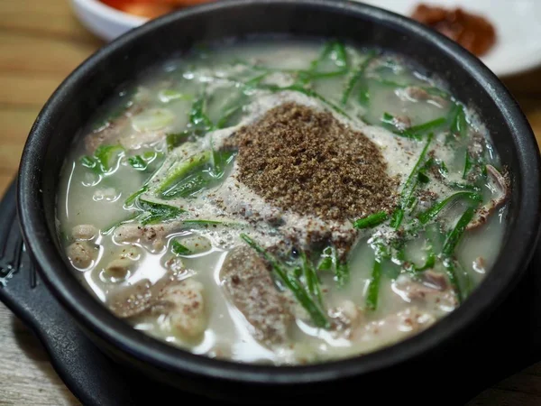 Koreanisches Essen Eisbechersuppe Eisbecher Gukbap — Stockfoto