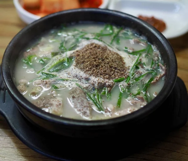 Koreansk Mat Fruktglass Soppa Fruktglass Gukbap — Stockfoto