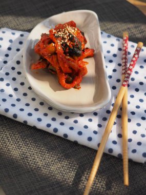 Kore geleneksel yemekleri Kurutulmuş Turp Kimchi