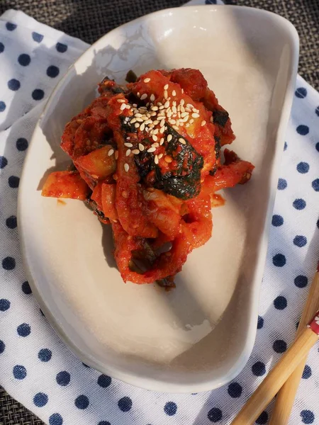 Korean traditional food Dried Radish Kimchi — Stock Image Korean Traditional Food Dried Radish Kimchi Stock Picture