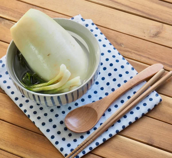Comida Coreana Dongchimi Água Rabanete Kimchi — Fotografia de Stock
