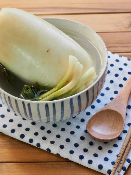 Comida Coreana Dongchimi Água Rabanete Kimchi — Fotografia de Stock