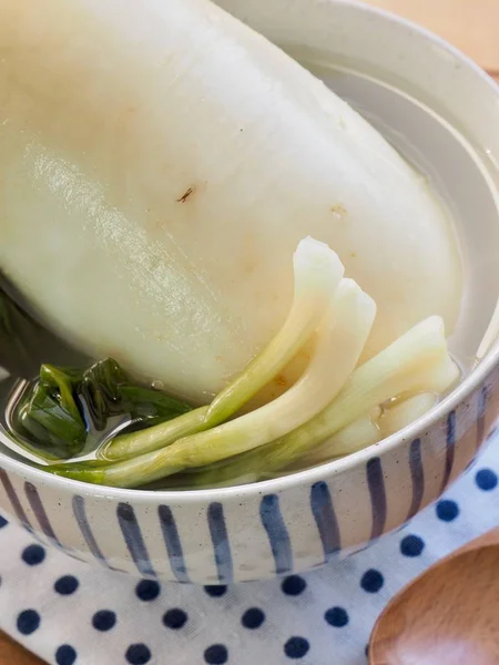 Comida Coreana Dongchimi Água Rabanete Kimchi — Fotografia de Stock