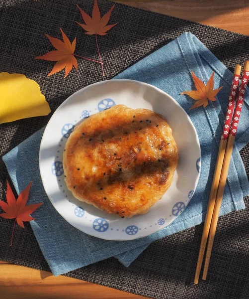 Asian food Chinese pancake and Maple leaf