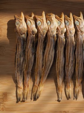 Kore usulü kurutulmuş balık.