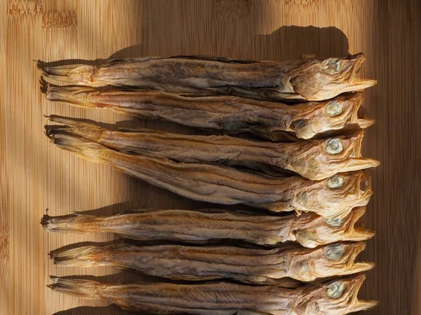 Koreanischer Getrockneter Fisch Kleiner Pollack — Stockfoto