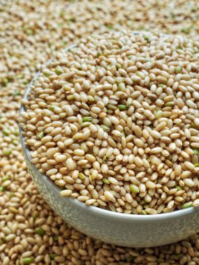 Kore 'de Organik Tahıl Kahverengi Pirinci