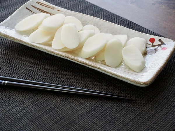 Корейське Продовольство Бар Рису Торт Andfolding Вентилятора — стокове фото