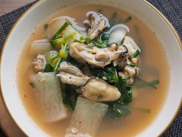 Comida Tradicional Coreana Sopa Ostras Gukbap —  Fotos de Stock