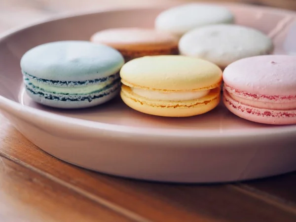 Colorful Macaroons Different Colors Sweet Food — Stock Photo, Image