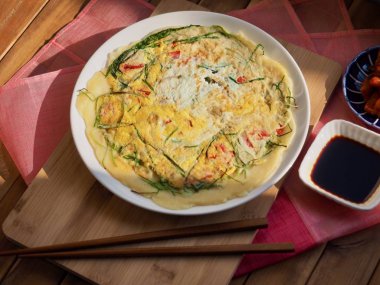 Korean style Egg pancakes