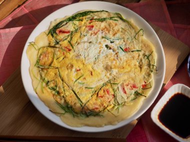 Korean style Egg pancakes