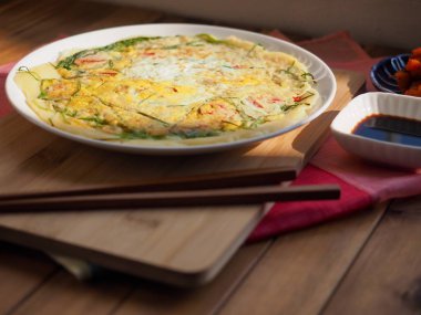 Korean style Egg pancakes