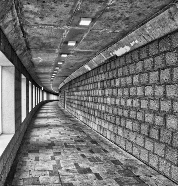 Seoul City Tunnel Monochrome Photography — Stock Photo, Image