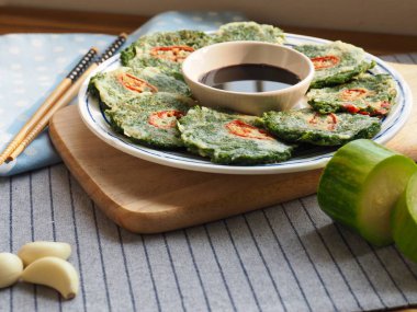 Taze deniz yosunu yeşil laver