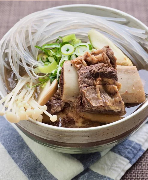 Korean traditional food beef Galbi-tang, Beef Short Ribs Soup